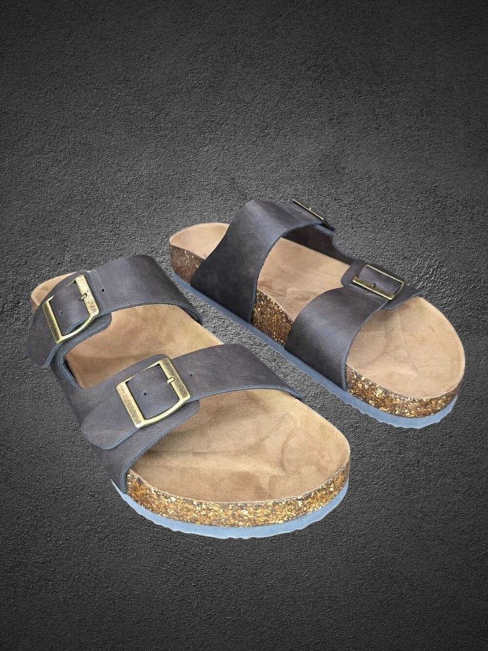 George Raegan Double Buckle Comfort Sandals NEW Beach, Comfy